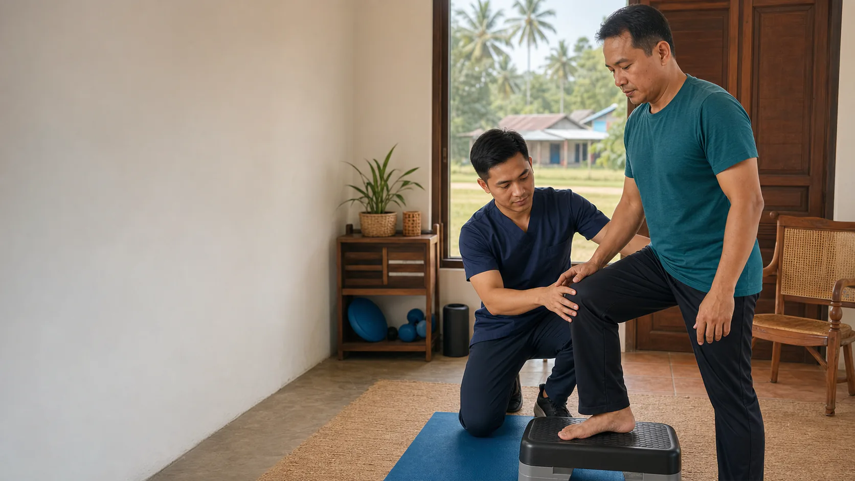 Supervised mobility practice in a Jasin community setting